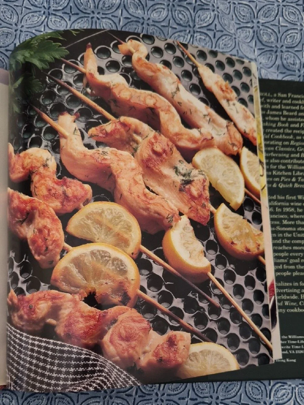 Williams Sonoma Grilling Cookbook - Green and Tan Cover